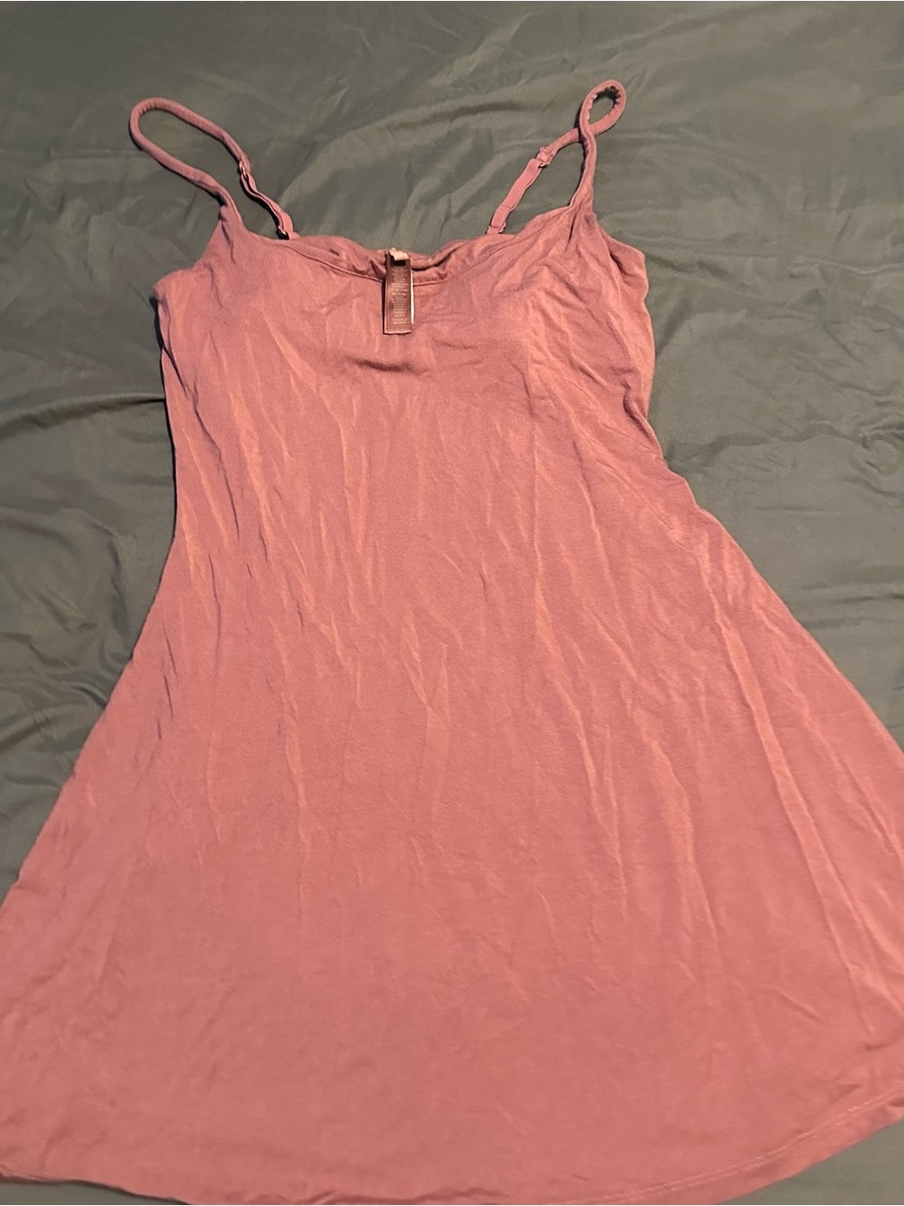 Skims Women's Mauve Pink Slip Tank Dress